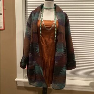 Colorful Women's Patterned Blazer